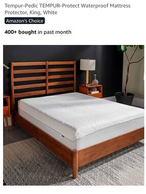 NEW Tempur-pedic Tempur-protect Waterproof Mattress Protector - King - White